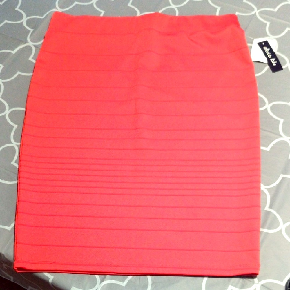 Red Bodycon Skirt